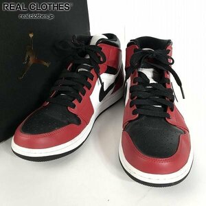 NIKE/ナイキ AIR JORDAN 1 MID CHICAGO BLACK TOE エアジョーダン1 シカゴ ブラックトゥ 554724-069/26.5 /080