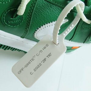 Off-White×NIKE/オフホワイト×ナイキ AIR FORCE 1 MID SP LTHR Pine Green/パイン グリーン DR0500-300/27.5 /080の画像7