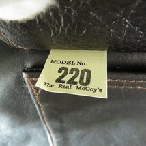 ☆THE REAL McCOY'S/ザ リアルマッコイズ A-2 model 220 レザー フライトジャケット MJ22001 /42 /080_画像6