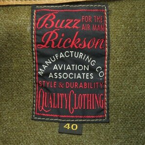 ☆BUZZ RICKSON'S/バズリクソンズ AVIATION ASSOCIATES A-2 ウールライニング フライトジャケット BR80219/40 /080の画像3