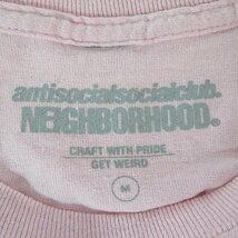 ☆NEIGHBORHOOD×ANTI SOCIAL SOCIAL CLUB/ネイバーフッド×アンチソーシャルソーシャルクラブ ロゴデザイン Tシャツ/M /LPL_画像3