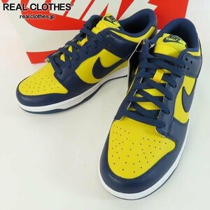 【未使用】NIKE/ナイキ DUNK LOW RETRO MICHIGAN ダンク ロー レトロ ミシガン DD1391-700/28 /080