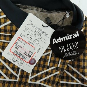 ☆【未使用】ADMIRAL GOLF/アドミラルゴルフ ユニオンジャック チェックハーフスリーブ モックネックシャツ ADLA266/S /LPLの画像8