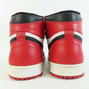 【観賞用】NIKE/ナイキ AIR JORDAN 1 HIGH RETRO CHICAGO 941012 Y2-3 130207-101/25 /080の画像2