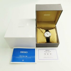 SEIKO/セイコー ドルチェ 純正ベルト付き ホワイト文字盤 腕時計 8J41-0AJ1 /000の画像8