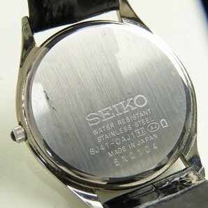 SEIKO/セイコー ドルチェ 純正ベルト付き ホワイト文字盤 腕時計 8J41-0AJ1 /000の画像4