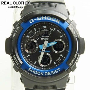 【ジャンク】G-SHOCK/G-ショック アナログ/デジタル ベーシック AW-591-2AJF /000の画像1