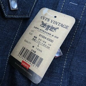 ☆【未使用】LEVIS/リーバイス AUTHENTIC DENIM WESTERN WEAR ショートホーン デニムシャツ 61504-53/L(40) /060の画像6