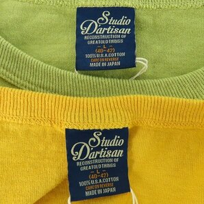 ☆【未使用】STUDIO DARTISAN/ステュディオ ダルチザン 半袖Tシャツ 2点セット /000の画像3