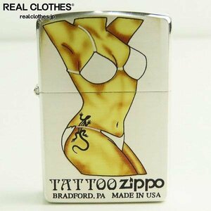 ZIPPO/ジッポー TATTOO/タトゥー サンバーン ガールプリント 04年製 /LPL