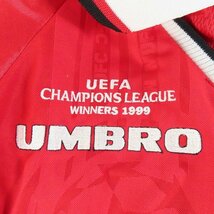 ☆UMBRO/アンブロ マンチェスター ユナイテッド 1999 UEFAチャンピオンズリーグ 優勝記念 ユニフォーム/L /LPL_画像6