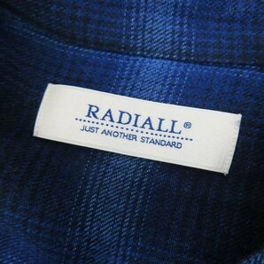 ☆RADIALL/ラディアル 23SS EASY OPEN COLLARED SHIRT L/S/ネルシャツ rad-23ss-sh003/XL /LPLの画像3