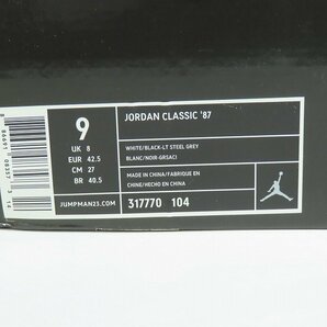 【観賞用】NIKE/ナイキ AIR JORDAN CLASSIC 87 317770-104 27.0 /080の画像10