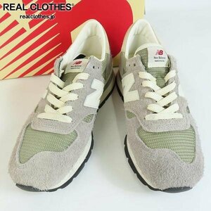 NEW BALANCE/ニューバランス USA製 スエード スニーカー GRAY/グレー M990TA1/26 /080