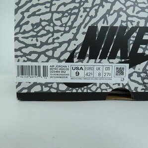 NIKE/ナイキ AIR JORDAN 1 HIGH OG WHITE CEMENT/エア ジョーダン 1 ハイ OG ホワイト セメント DZ5485-052/27 /080の画像9