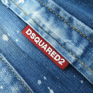 ☆DSQUARED2/ディースクエアード デニム長袖シャツ ダメージ加工 インディゴ S71DM0289 S30341/46 /060の画像6