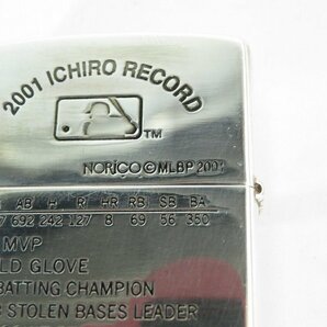 ZIPPO/ジッポー ROOKIE OF THE YEAR 2001 MLB SEATTLE MARINERS 51 ICHIRO イチロー メタル貼り no.1600 2001年製 /000の画像8