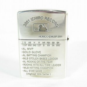 ZIPPO/ジッポー ROOKIE OF THE YEAR 2001 MLB SEATTLE MARINERS 51 ICHIRO イチロー メタル貼り no.1897 2001年製 /000の画像2