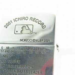 ZIPPO/ジッポー ROOKIE OF THE YEAR 2001 MLB SEATTLE MARINERS 51 ICHIRO イチロー メタル貼り no.1832 2001年製 /000の画像8