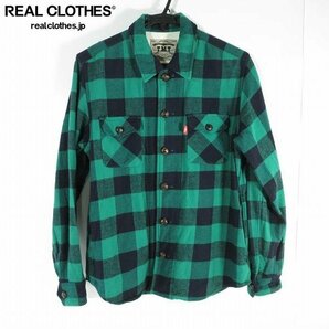 ☆TMT/ティーエムティー 18AW BUFFALO CHECK SHIRTS ウール バッファローチェック シャツ TSH-F1803/XL /060の画像1