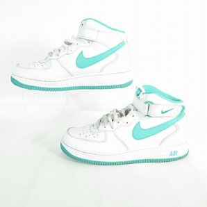 NIKE/ナイキ AIR FORCE 1 MID 07 White/Clear Jade エアフォース1 ホワイト/クリアジェイド DV0806-102/27.5 /080の画像4