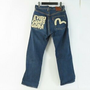 EVISU/エヴィス EVISU GENES OSAKA 刺繍 ボタンフライ デニムパンツ Lot.2001/31×35 /060の画像2