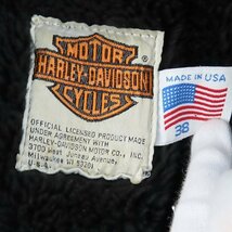 ☆【難有り】HARLEY DAVIDSON/ハーレーダビッドソン ボアライナー付き ダブルライダースジャケット/38 /080_画像3