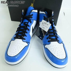 【未使用】NIKE/ナイキ AIR JORDAN 1 MID SE SIGNAL BLUE エアジョーダン1 DD6834-402/32.0 /080の画像1