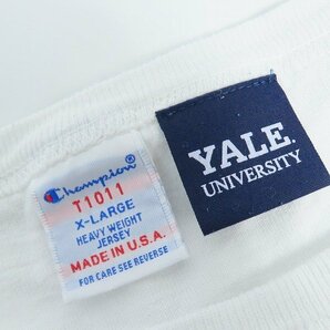 ☆Champion/チャンピオン プリント半袖Tシャツ YALE UNIVERSITY/XL /LPLの画像3