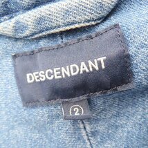 ☆DESCENDANT/ディセンダント 23AW ALLEN DENIM LS SHIRT COLOR/デニムシャツ 232WVDS-SHM01/2 /060_画像3