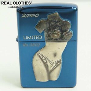 ZIPPO/ジッポー BEAUTY/ビューティ LIMITED EDITION No.0802 メタル貼り 1999年製 /LPLの画像1