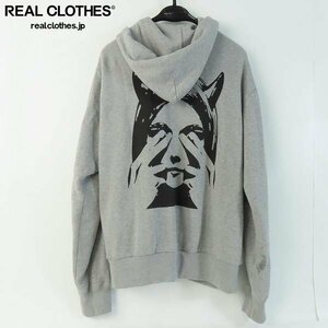 *HYSTERIC GLAMOUR/ Hysteric Glamour SEE NO EVIL Zip up Parker gray 02233CF12/XL /060