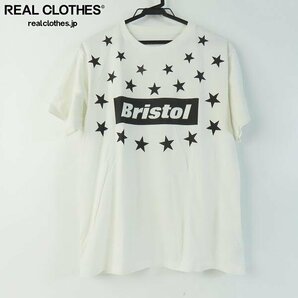 ☆F.C.Real Bristol/F.C.レアルブリストル 17SS STAR BOX LOGO CREW NECK TEE/Tシャツ/FCRB-170058/M /LPLの画像1