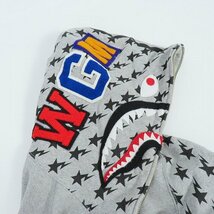 ☆A BATHING APE/アベイシングエイプ American shark full zip foodie 星条旗 パーカー/M /060_画像6