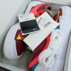 NIKE×SACAI×KAWS/ナイキ×サカイ×カウズ BLAZER LOW Team Red DM7901-600 27 /080の画像9