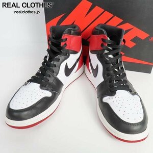 NIKE/ Nike AIR JORDAN 1 RETRO HIGH OG Black Toe.. black 555088-125/29 /080