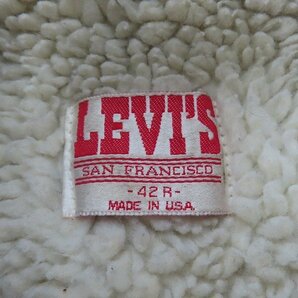 ☆LEVIS/リーバイス 裏ボア付きデニムジャケット 米国製 70608-0216 /42R /080の画像3