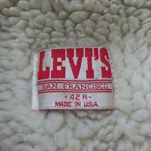 ☆LEVIS/リーバイス 裏ボア付きデニムジャケット 米国製 70608-0216 /42R /080_画像3