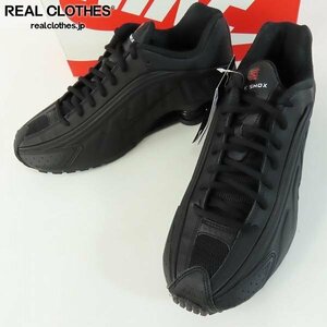 WMNS SHOX R4 "BLACK" AR3565-004 （ブラック/ブラック/マックスオレンジ）