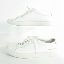 COMMON PROJECTS/コモンプロジェクト ACHILLES LOW レザー スニーカー ホワイト 1528 /40 /080_画像4