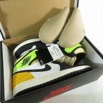 【未使用】NIKE/ナイキ AIR JORDAN 1 RETRO HIGH VOLT GOLD/エアジョーダン1 ボルトゴールド 555088-118/28 /080_画像7