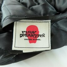 ☆PUNK DRUNKERS/パンクドランカーズ×野性爆弾 くっきー 刺繍 リバーシブル スカジャン XL /080_画像5