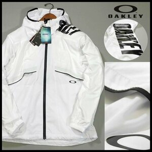  new goods prompt decision Oacley f-ti- Zip jacket XXL white Logo water-repellent . manner heat insulation OAKLEYL men's [3053]