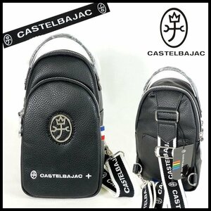  new goods regular price 18,700 jpy Castelbajac CASTELBAJAC black halogen minivan shoulder bag body bag diagonal .. men's [3099]