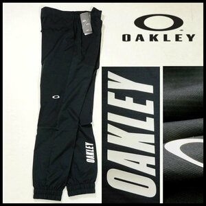  new goods Oacley spring summer jogger pants L(79-84cm) black . sweat speed . stretch light weight reverse side point contact OAKLEY men's [2870]