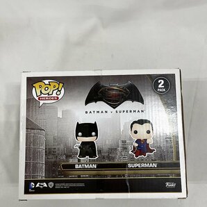 【1円～】【未開封】バットマン＆スーパーマン(2体セット) 「バットマン vs スーパーマン ジャスティスの誕生」 POP! Heroesの画像2