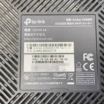 tu106　TP-Link　Archer　AX6000　無線LAN　新世代Wi-Fiルーター　※中古現状品_画像6