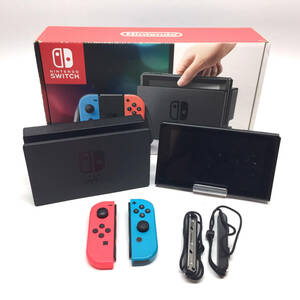 tu056 任天堂 Nintendo Switch 本体 ジョイコン ネオンレッド ネオンブルー Joy-Con ※ジャンク