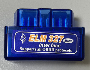 ★☆ ELM327 OBDⅡ診断アダプタ Bluetooth　青　中古　中華製 ★☆