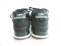 良品 ニューバランス New Balance ローカットスニーカー WL574SOO 24.5cm ブラック BLACK レディース_画像5